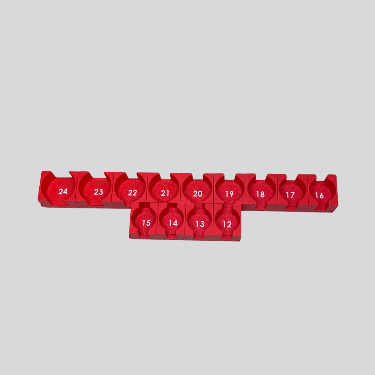 1/2" Modular Socket Organizer for Metric CHROME Sockets
