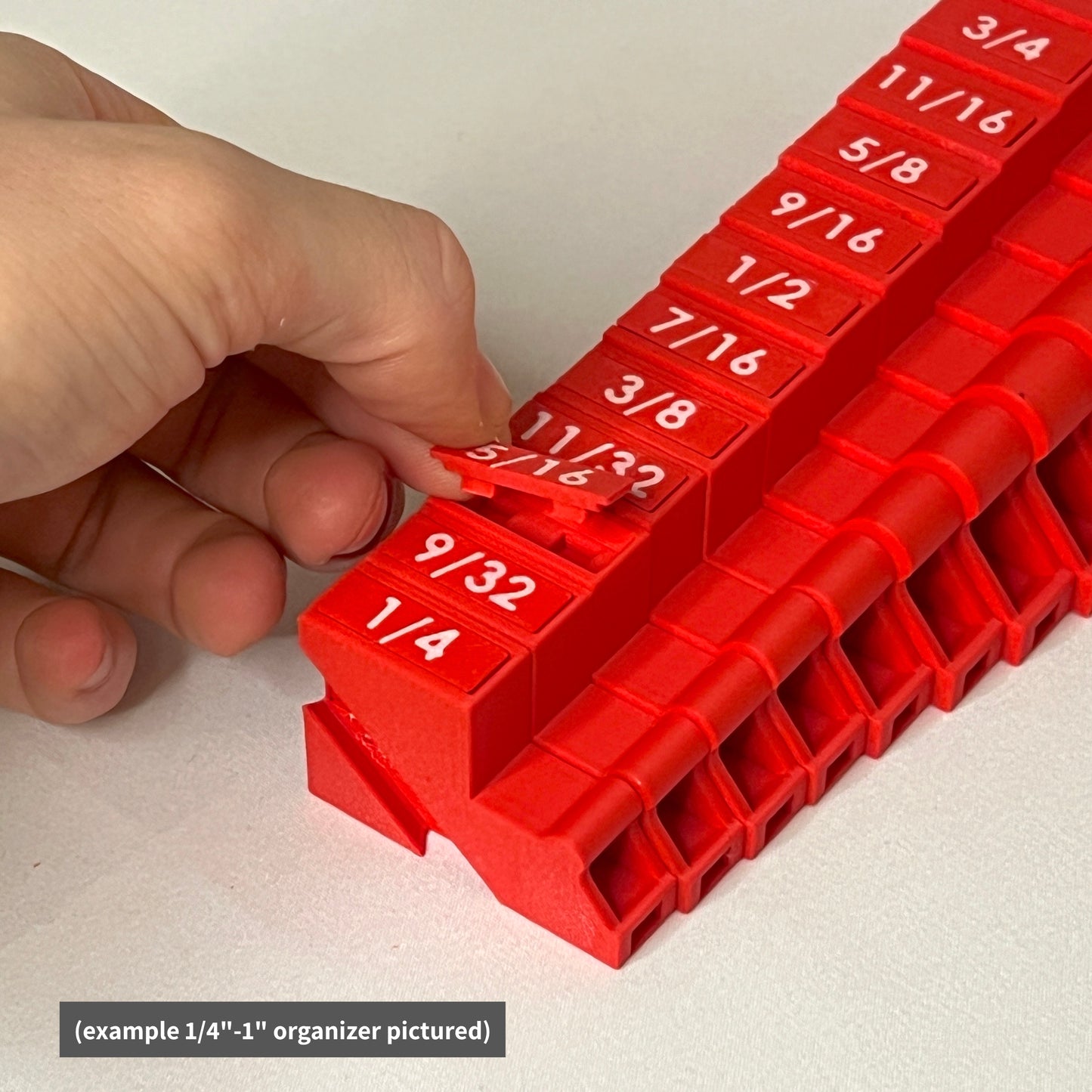 Metric 6mm - 24mm (19 piece) Space Efficient Modular Wrench Organizer (no skip sizes)