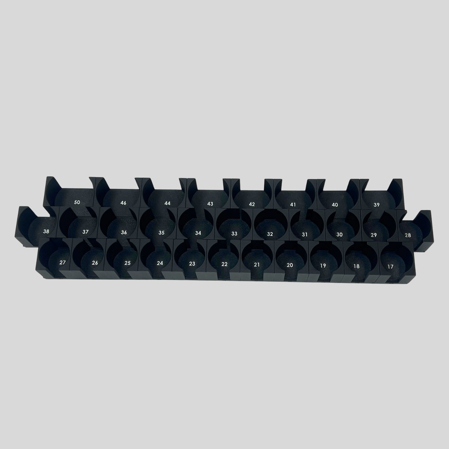 3/4 Inch Drive Metric Modular IMPACT Socket Organizer (sockets not included)