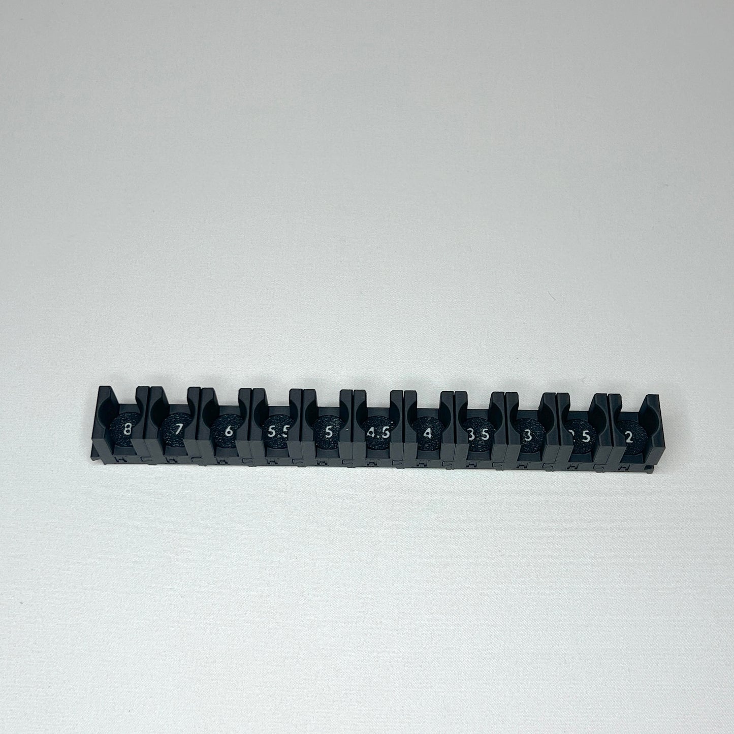 1/4 Inch Drive Metric Modular Hex Bit Socket Organizer 11pc (sockets not included)