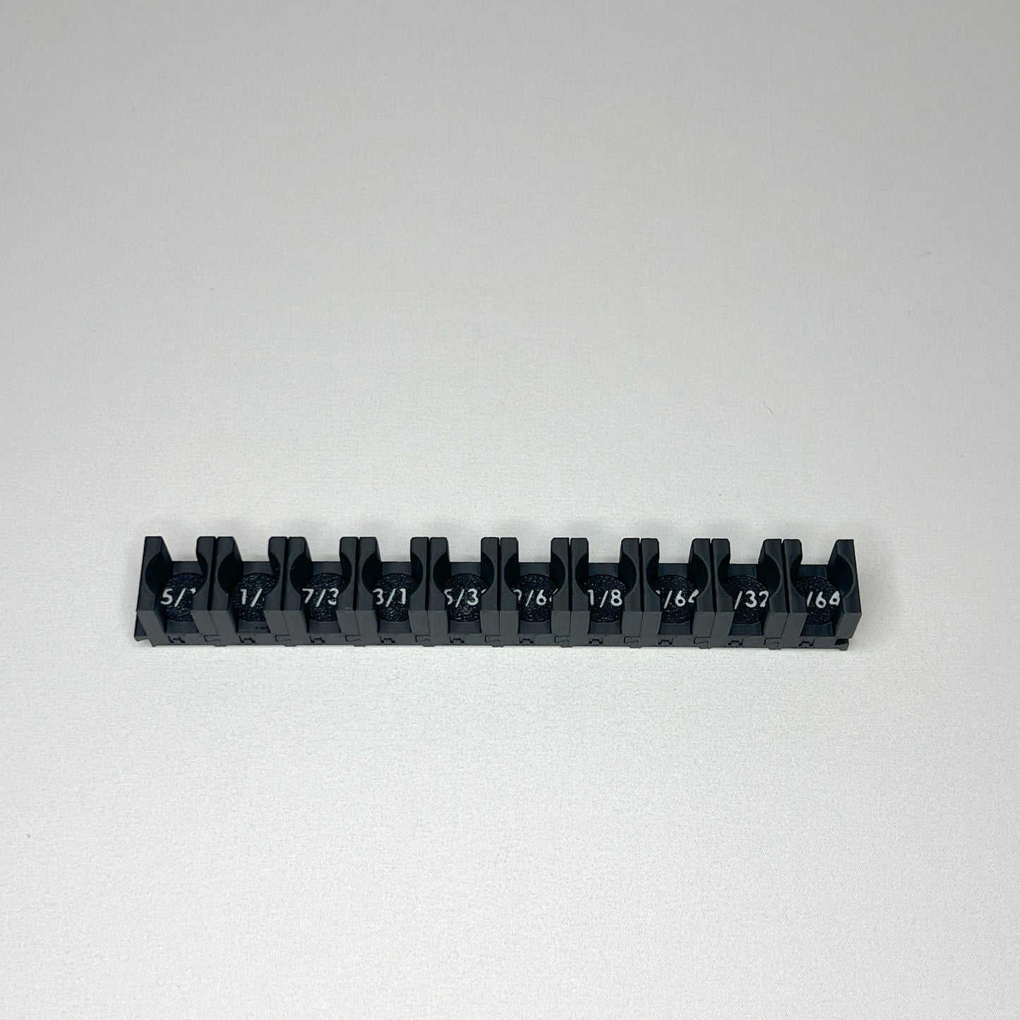 1/4 Inch Drive Standard (SAE) Modular Hex Bit Socket Organizer 10pc (sockets not included)