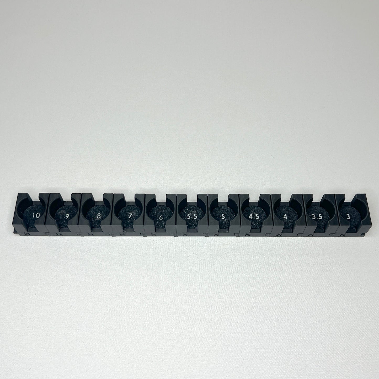 3/8 Inch Drive Metric Modular Hex Bit Socket Organizer 11pc (sockets not included)