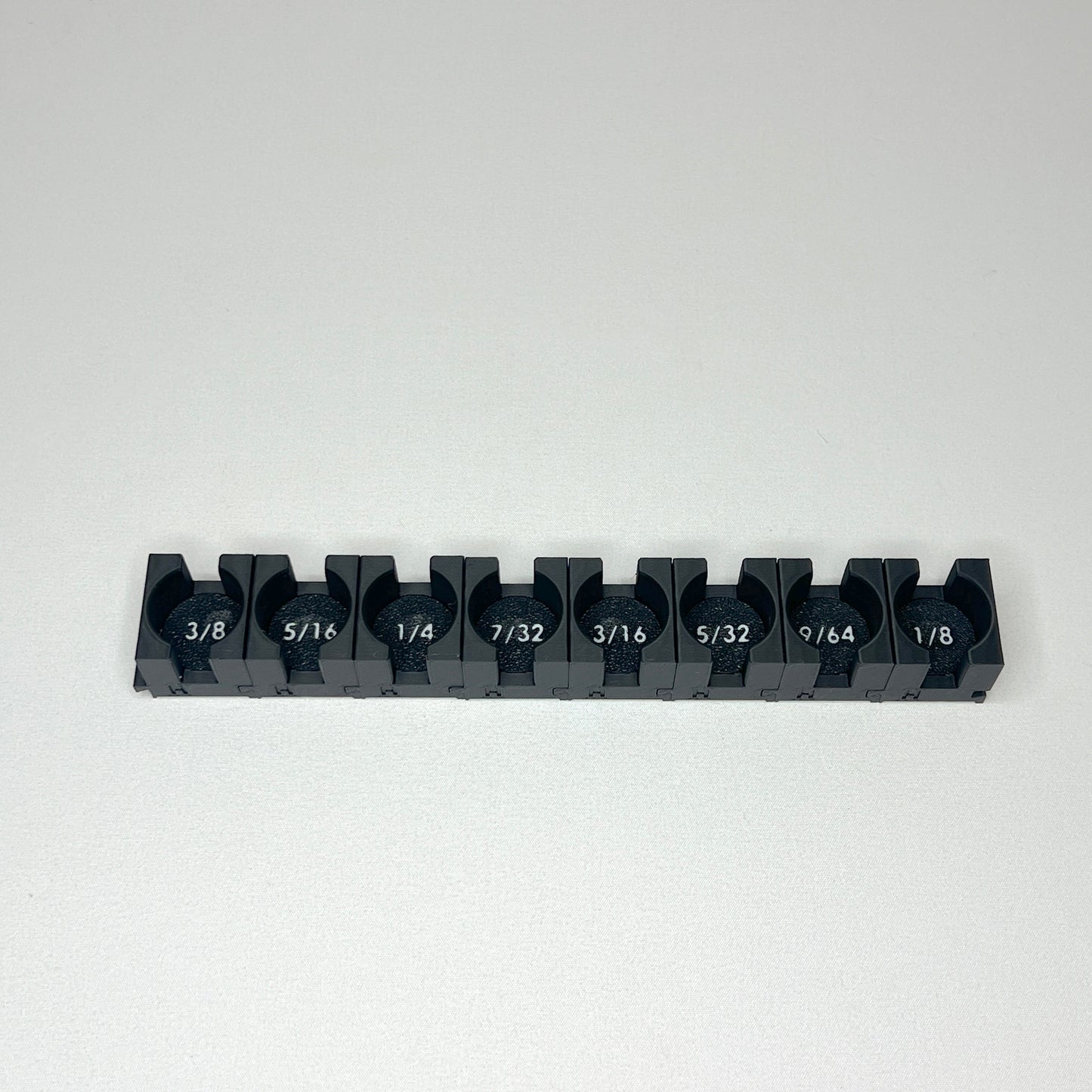 3/8 Inch Drive Standard (SAE) Modular Hex Bit Socket Organizer 8pc (sockets not included)