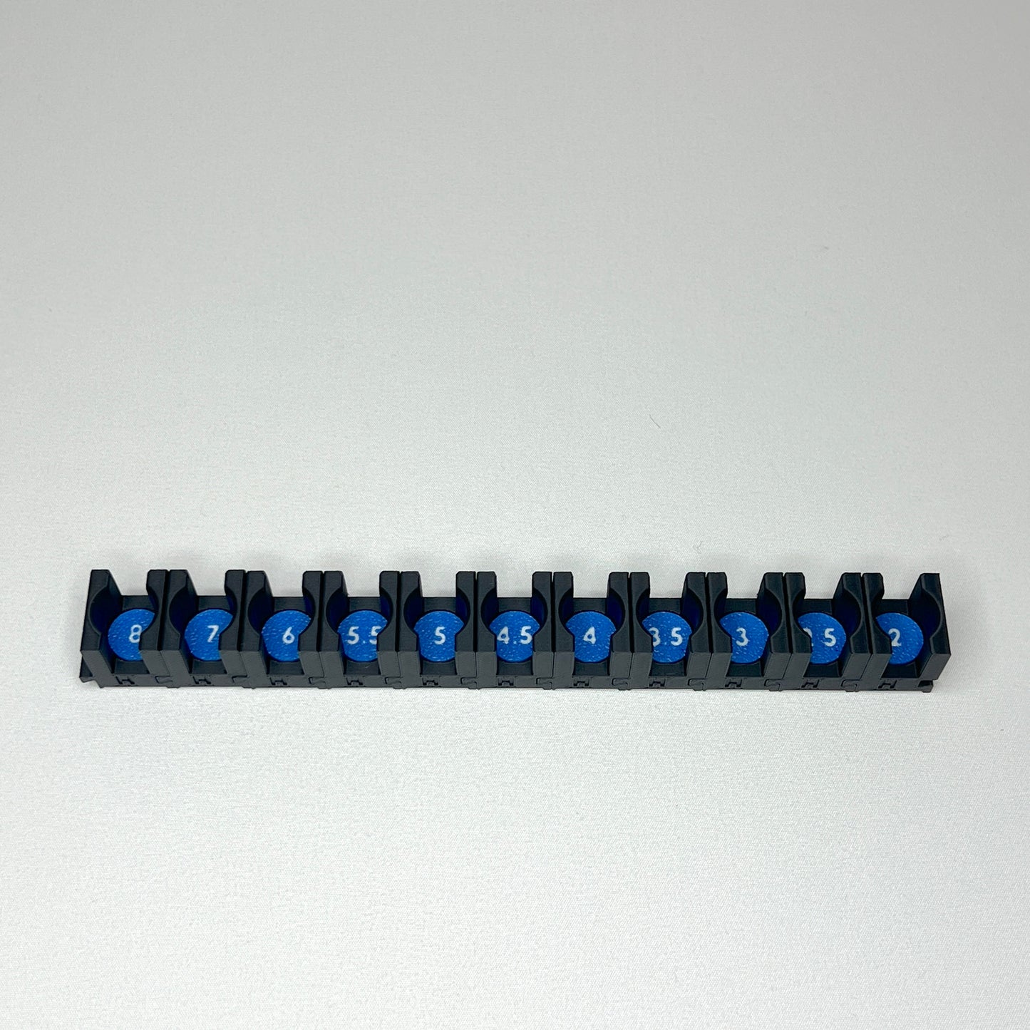 1/4 Inch Drive Metric Modular Hex Bit Socket Organizer 11pc (sockets not included)