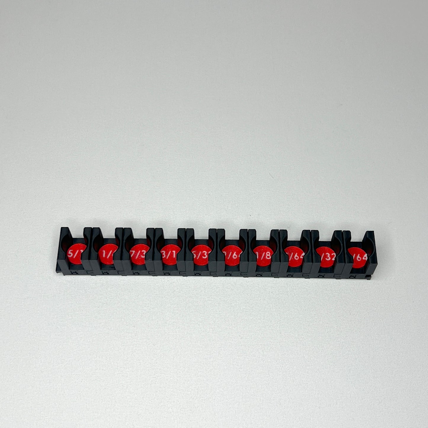 1/4 Inch Drive Standard (SAE) Modular Hex Bit Socket Organizer 10pc (sockets not included)