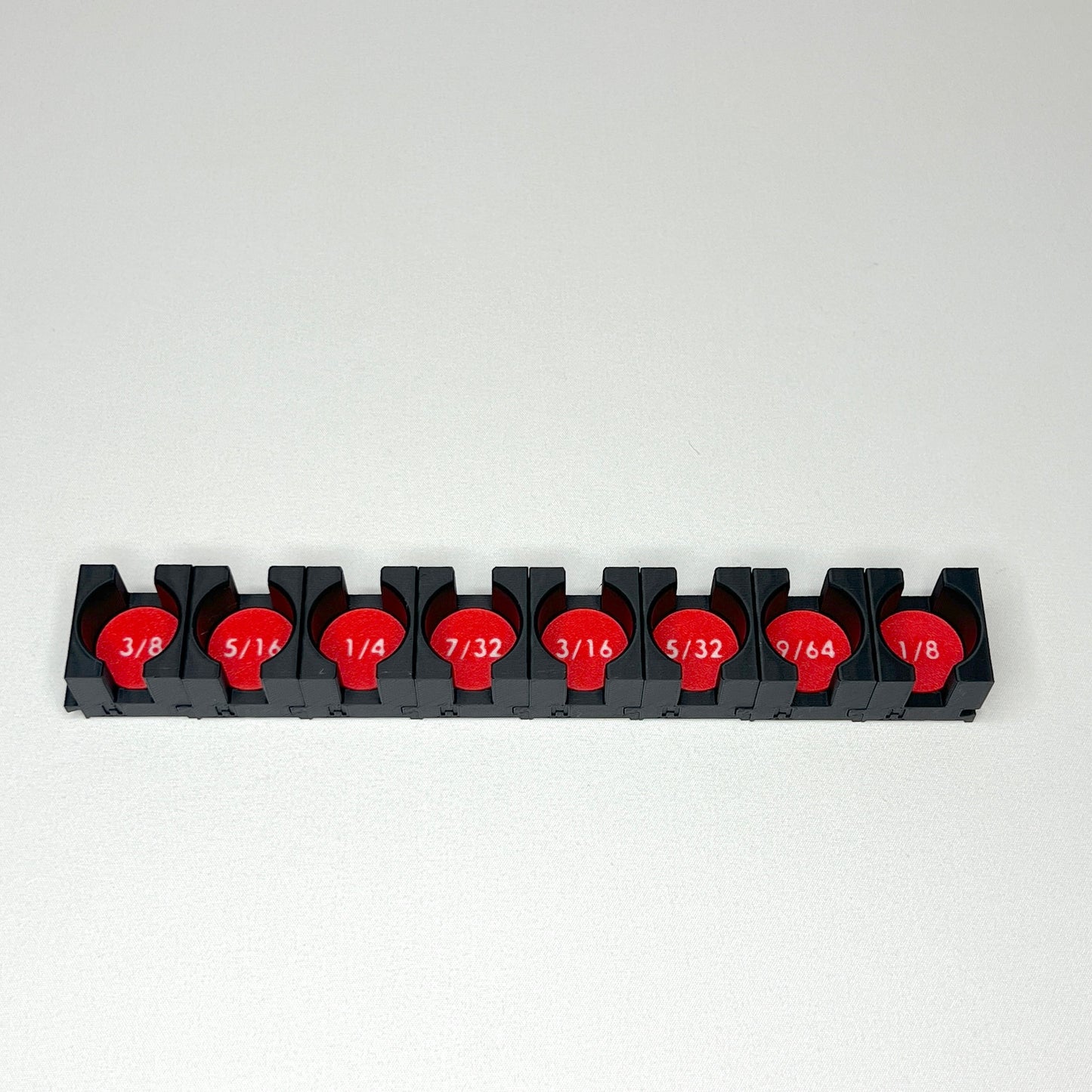 3/8 Inch Drive Standard (SAE) Modular Hex Bit Socket Organizer 8pc (sockets not included)