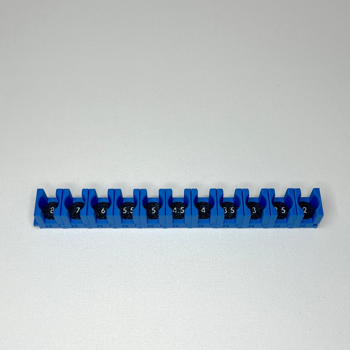 1/4 Inch Drive Metric Modular Hex Bit Socket Organizer 11pc (sockets not included)
