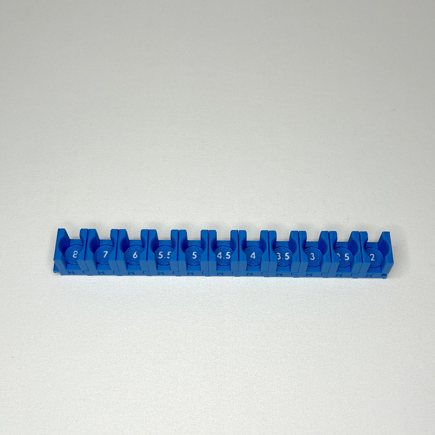 1/4 Inch Drive Metric Modular Hex Bit Socket Organizer 11pc (sockets not included)