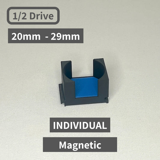 Individual (with magnets) 1/2 Drive Metric 20mm - 29mm Modular Socket Organizers