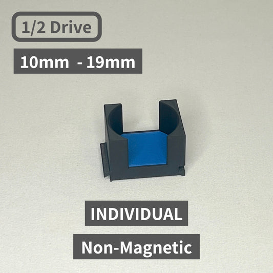 Individual (without magnets) 1/2 Drive Metric 10mm - 19mm Modular Socket Organizers