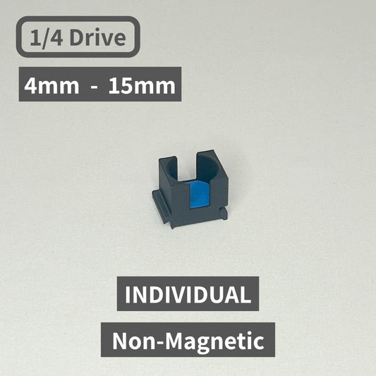 Individual (without magnets) 1/4 Drive Metric Modular Socket Organizers