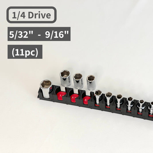 1/4 Inch Drive Standard (SAE) Modular Socket Organizer 11pc (sockets not included)