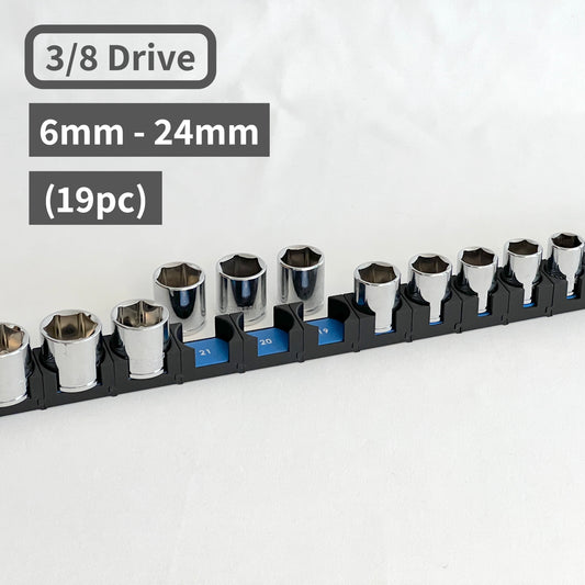 3/8 Inch Drive Metric Modular Socket Organizer 19pc (sockets not included)