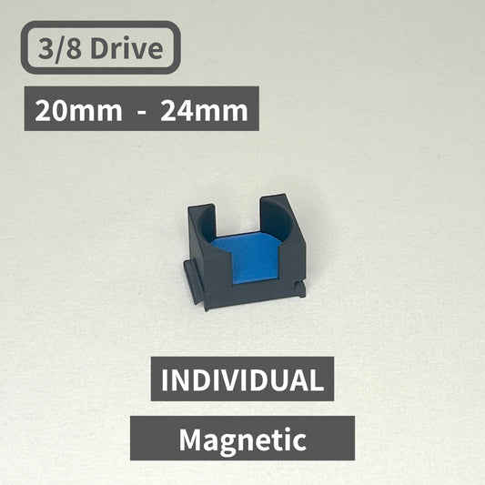 Individual (with magnets) 3/8 Drive Metric 20mm - 24mm Modular Socket Organizers