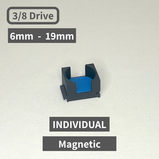 Individual (with magnets) 3/8 Drive Metric 6mm - 19mm Modular Socket Organizers