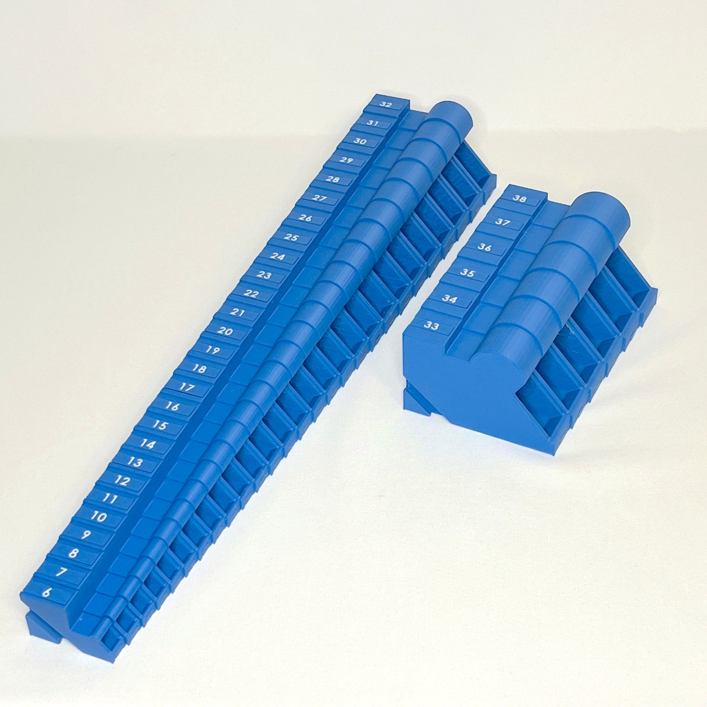 Metric 6mm - 38mm (33 piece) Space Efficient Modular Wrench Organizer (no skip sizes)