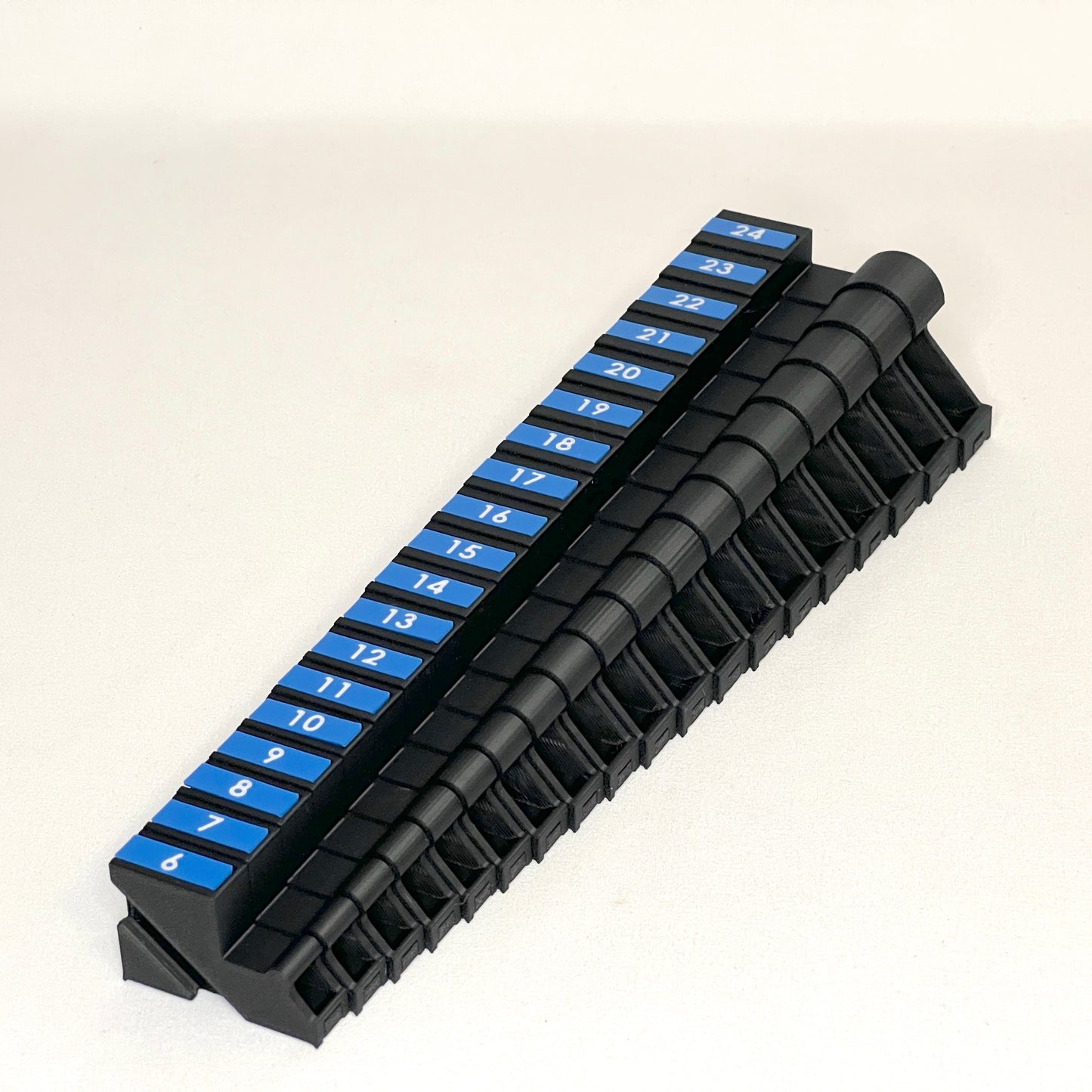 Metric 6mm - 24mm (19 piece) Space Efficient Modular Wrench Organizer (no skip sizes)