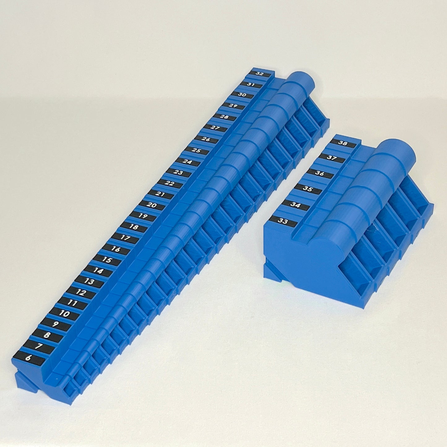 Metric 6mm - 38mm (33 piece) Space Efficient Modular Wrench Organizer (no skip sizes)