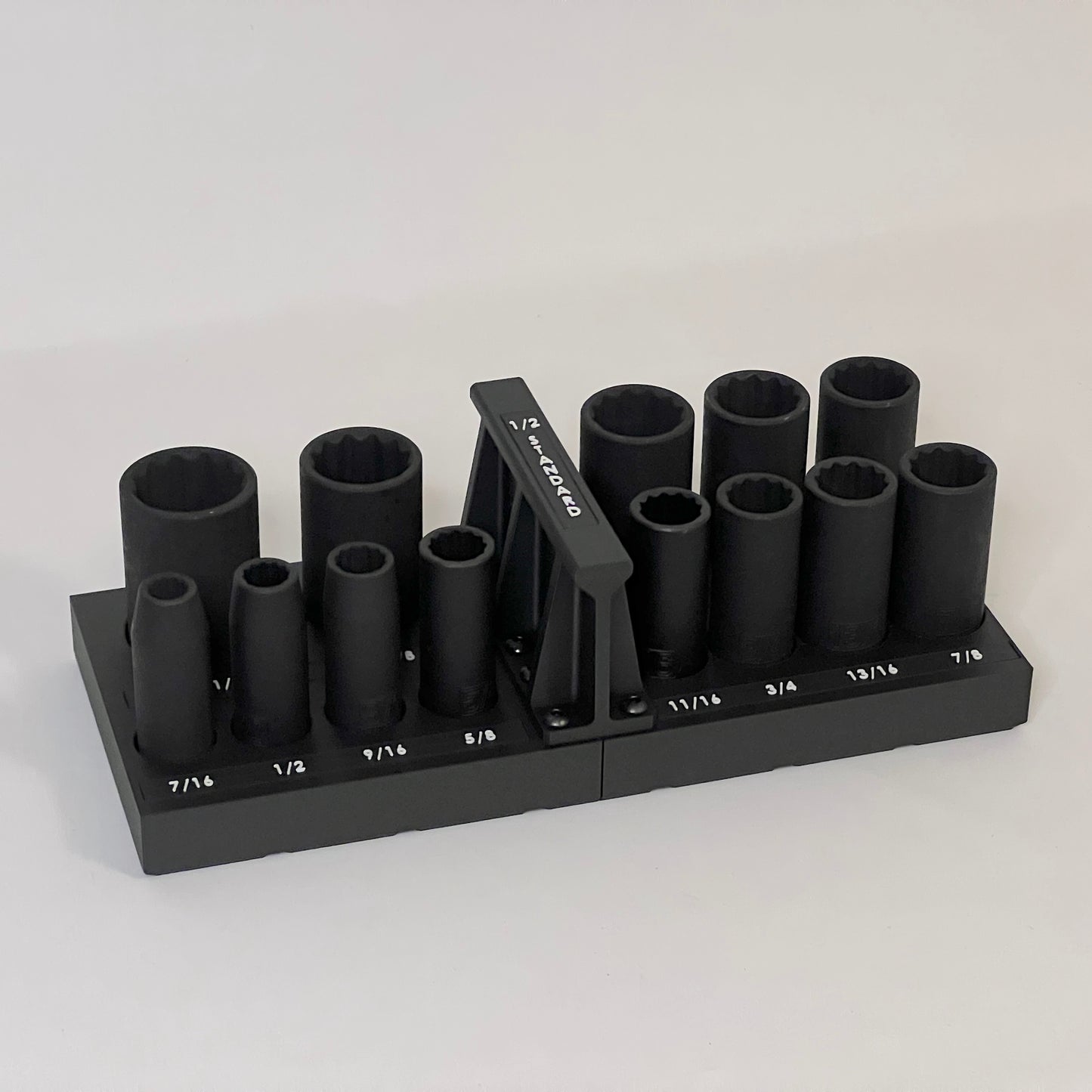 Standard (SAE) 1/2 Inch Drive Deep Impact Socket Tray for Harbor Freight Pittsburgh 13 Piece