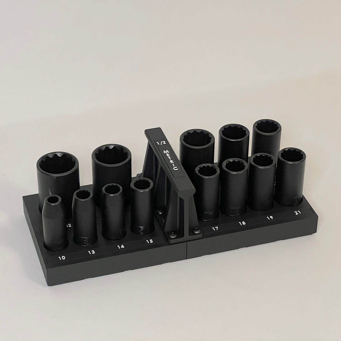 Metric 1/2 Inch Drive Deep Impact Socket Tray for Harbor Freight Pittsburgh 13 Piece