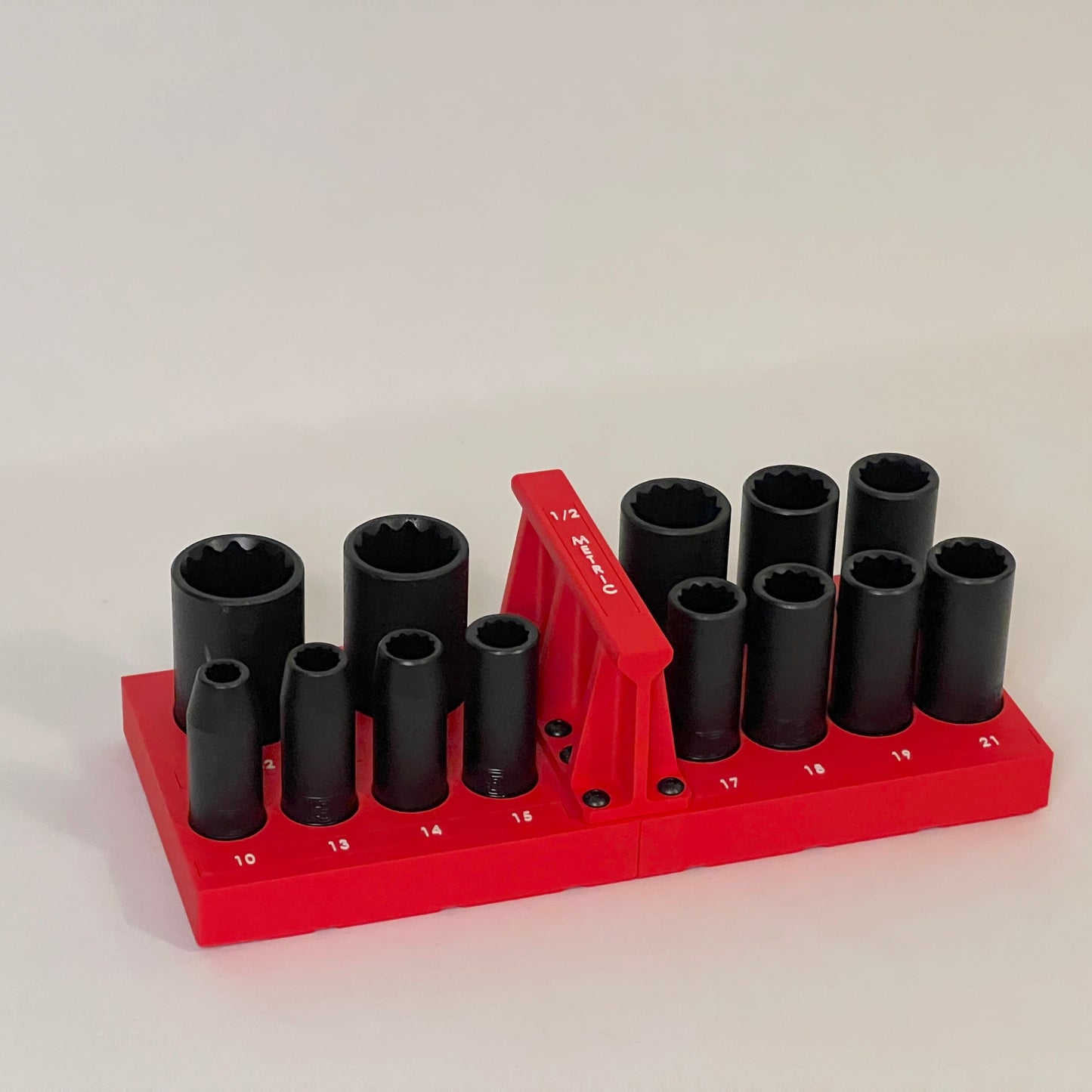 Metric 1/2 Inch Drive Deep Impact Socket Tray for Harbor Freight Pittsburgh 13 Piece