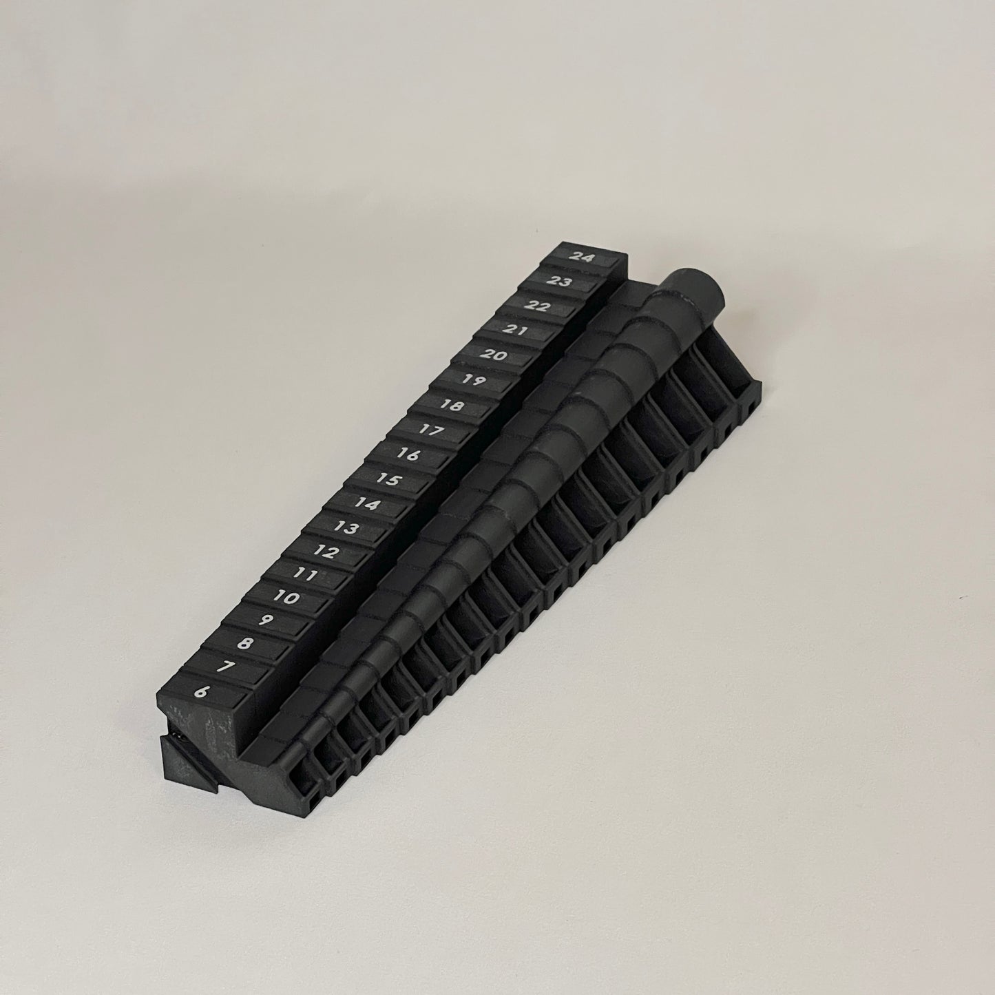 Metric 6mm - 24mm (19 piece) Space Efficient Modular Wrench Organizer (no skip sizes)