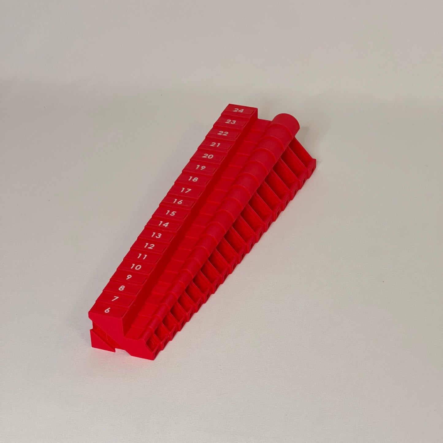 Metric 6mm - 24mm (19 piece) Space Efficient Modular Wrench Organizer (no skip sizes)