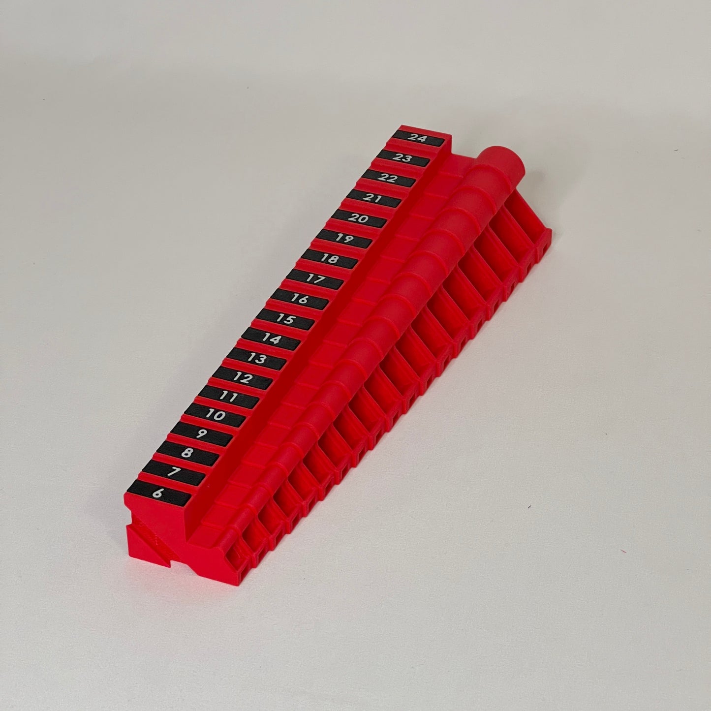 Metric 6mm - 24mm (19 piece) Space Efficient Modular Wrench Organizer (no skip sizes)