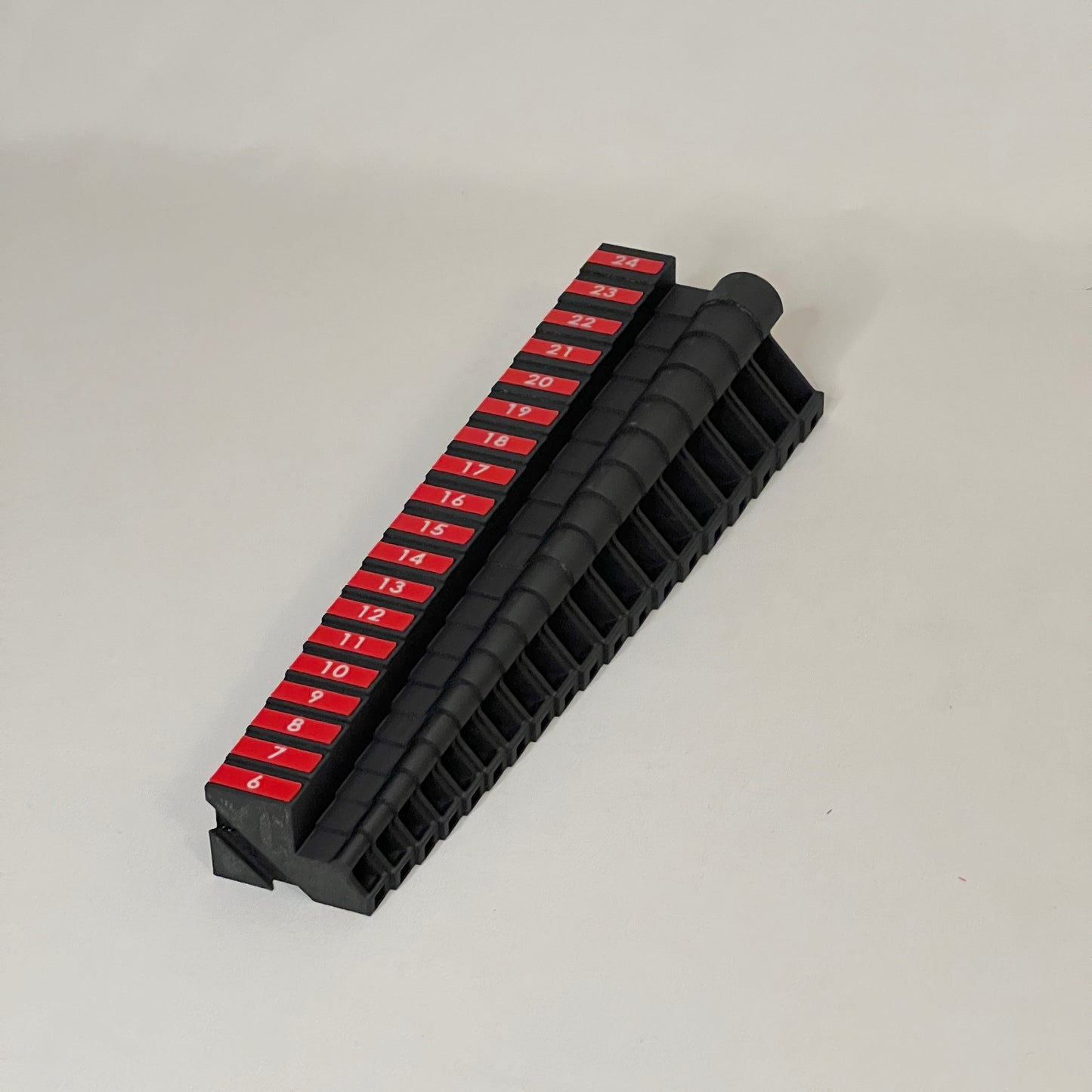 Metric 6mm - 24mm (19 piece) Space Efficient Modular Wrench Organizer (no skip sizes)