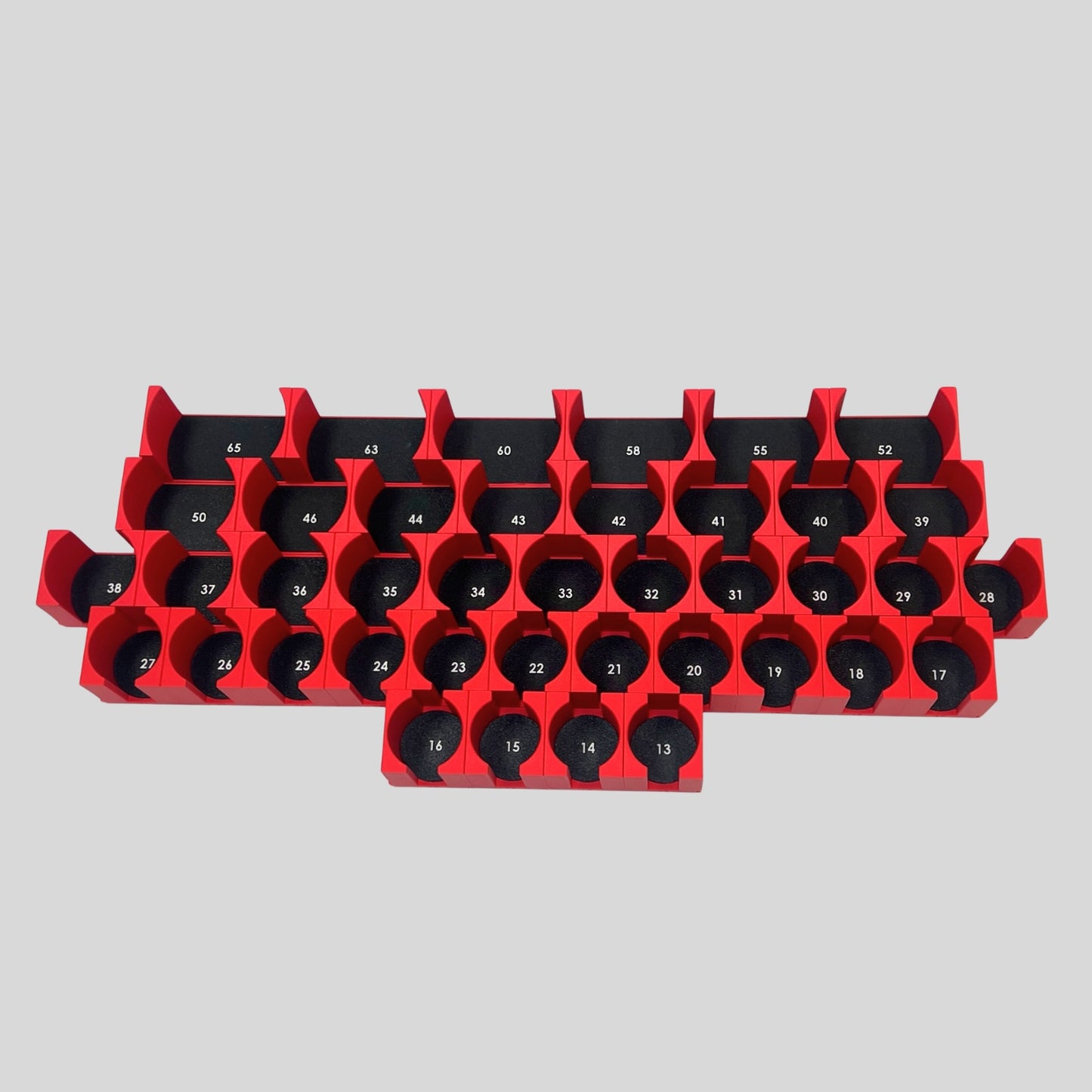 3/4 Inch Drive Metric Modular IMPACT Socket Organizer (sockets not included)