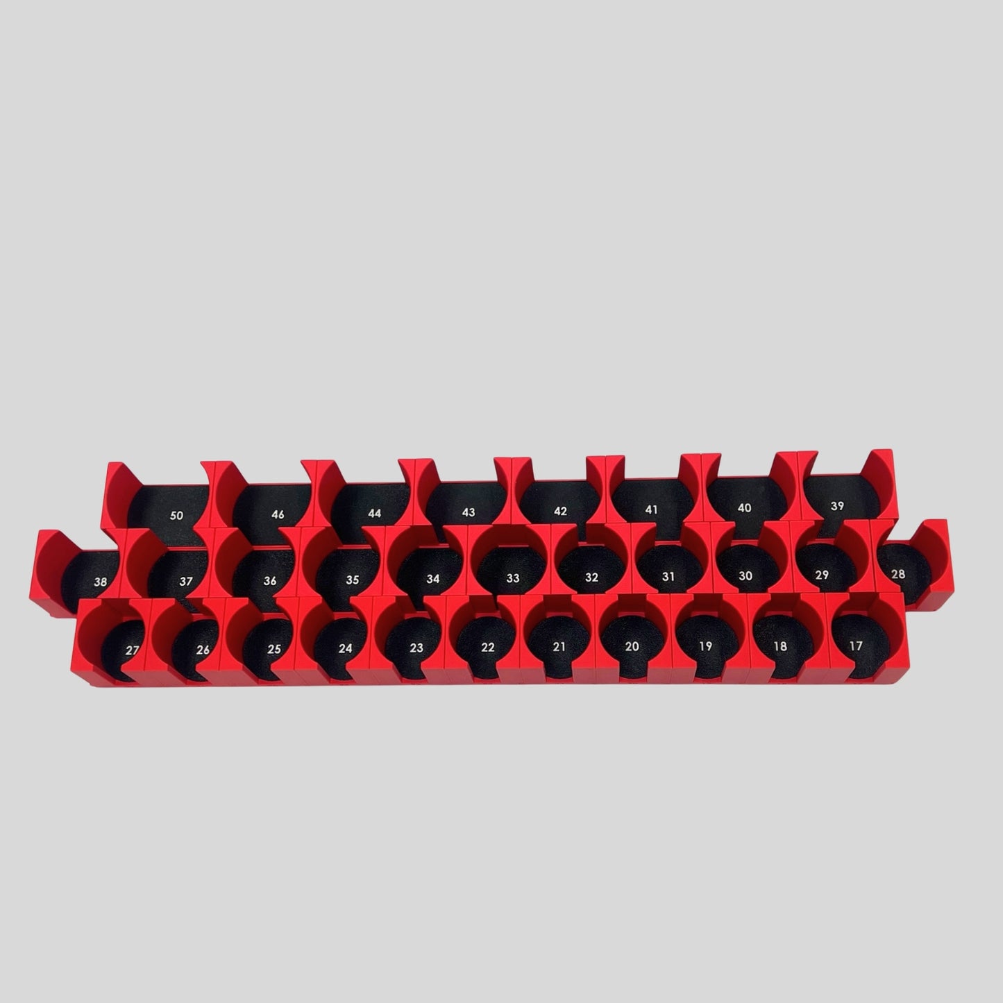 3/4 Inch Drive Metric Modular IMPACT Socket Organizer (sockets not included)