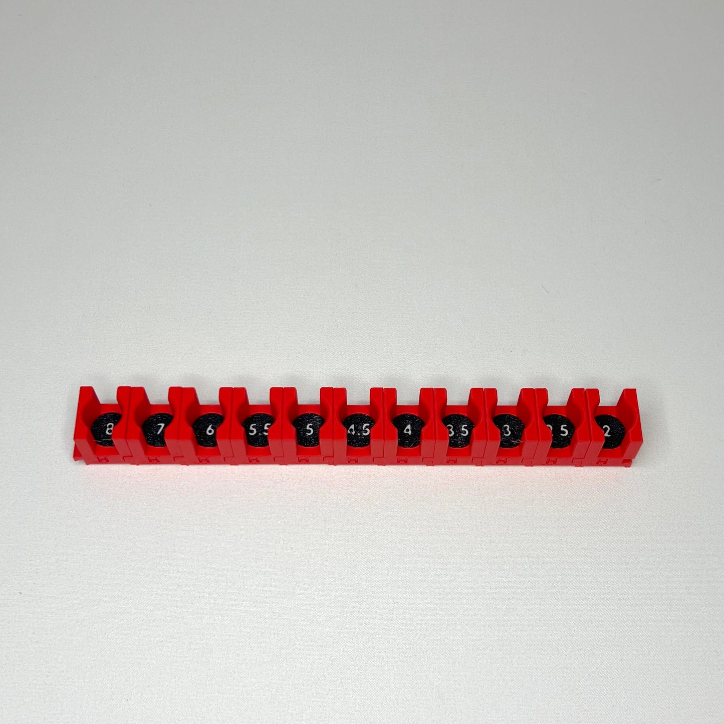 1/4 Inch Drive Metric Modular Hex Bit Socket Organizer 11pc (sockets not included)