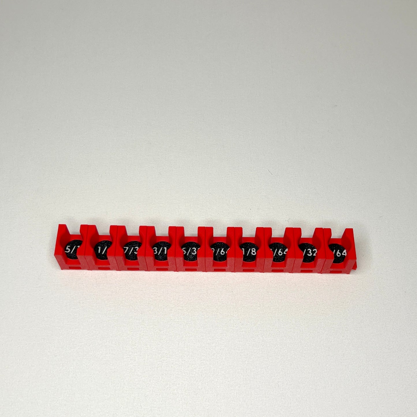 1/4 Inch Drive Standard (SAE) Modular Hex Bit Socket Organizer 10pc (sockets not included)