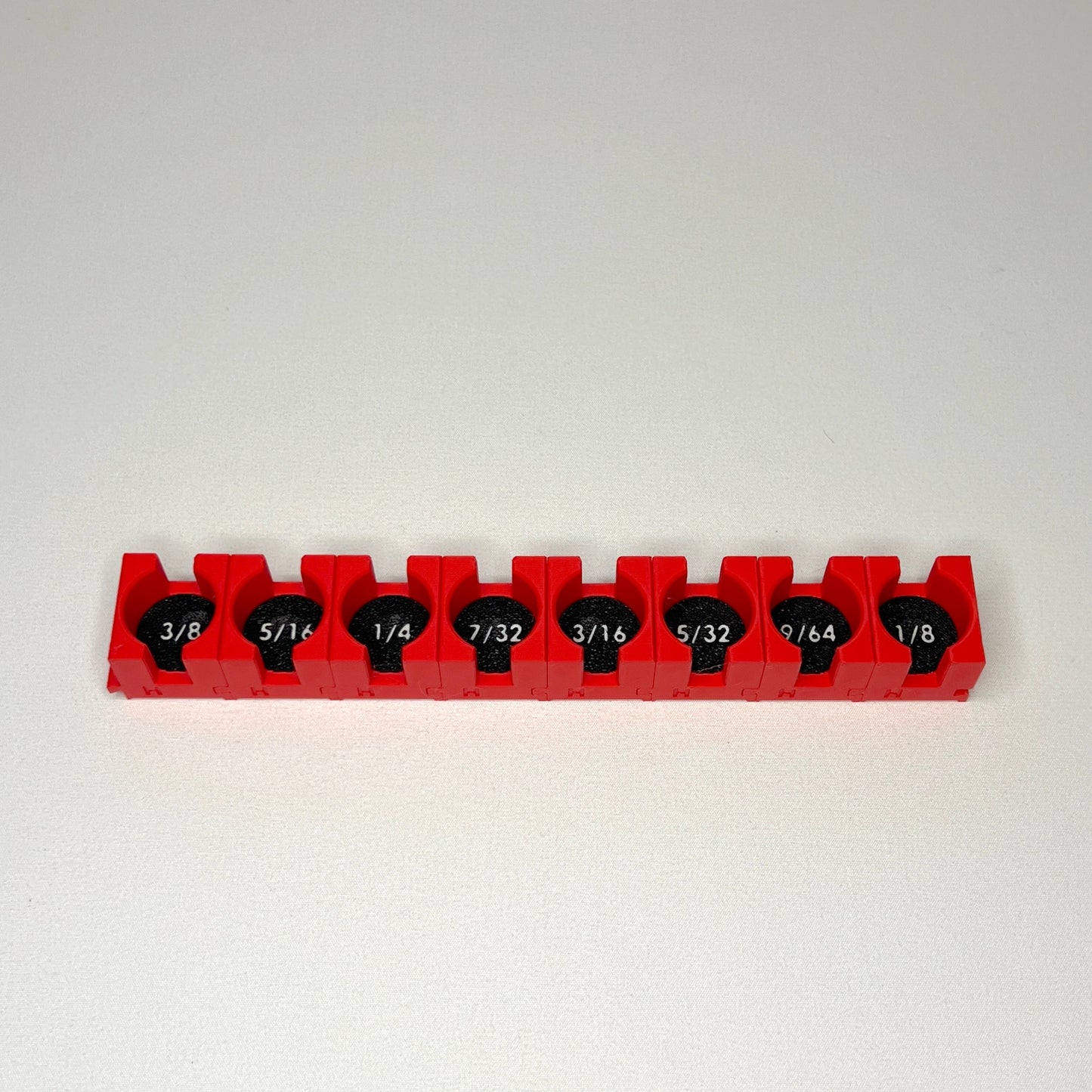 3/8 Inch Drive Standard (SAE) Modular Hex Bit Socket Organizer 8pc (sockets not included)