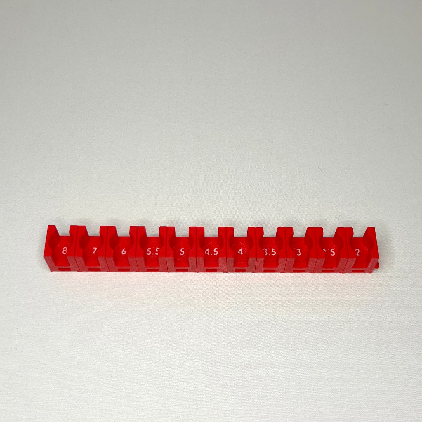 1/4 Inch Drive Metric Modular Hex Bit Socket Organizer 11pc (sockets not included)