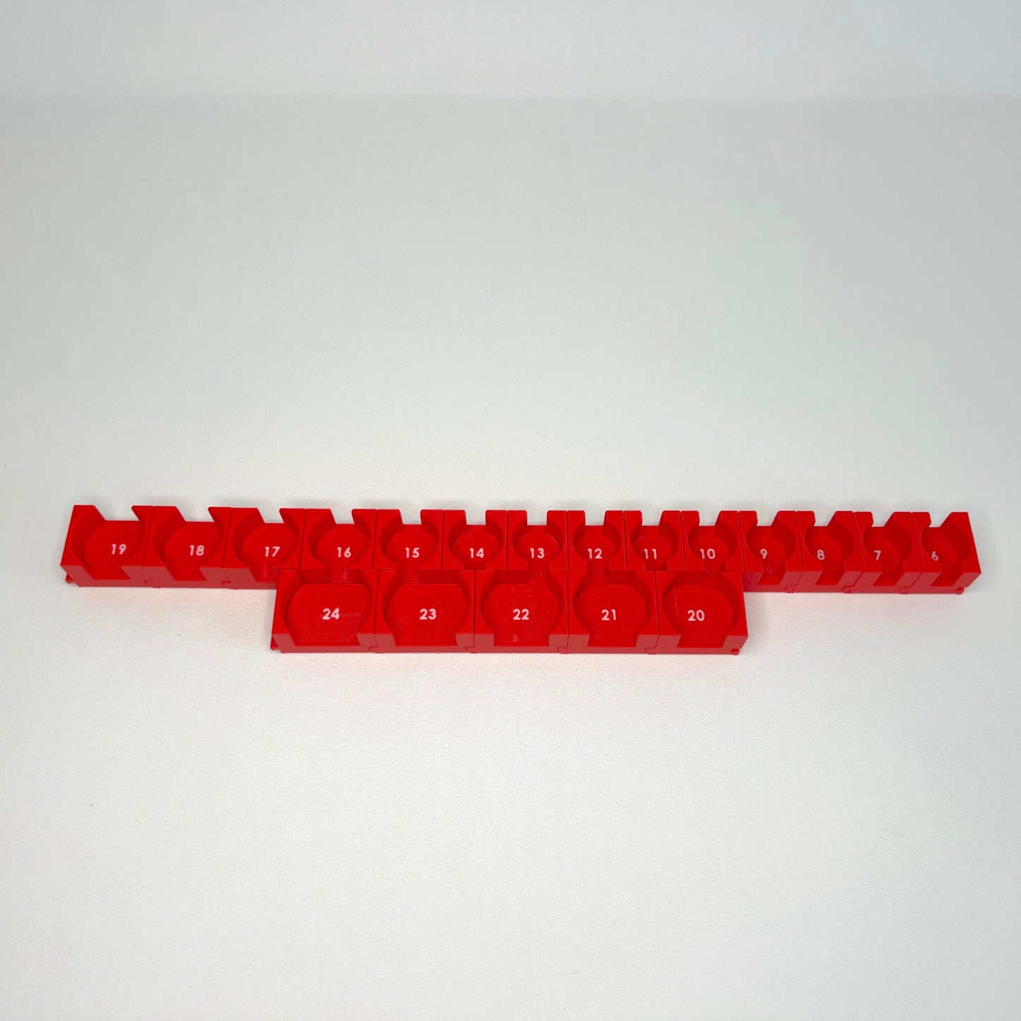 3/8 Inch Drive Metric Modular IMPACT Socket Organizer 19pc (sockets not included)