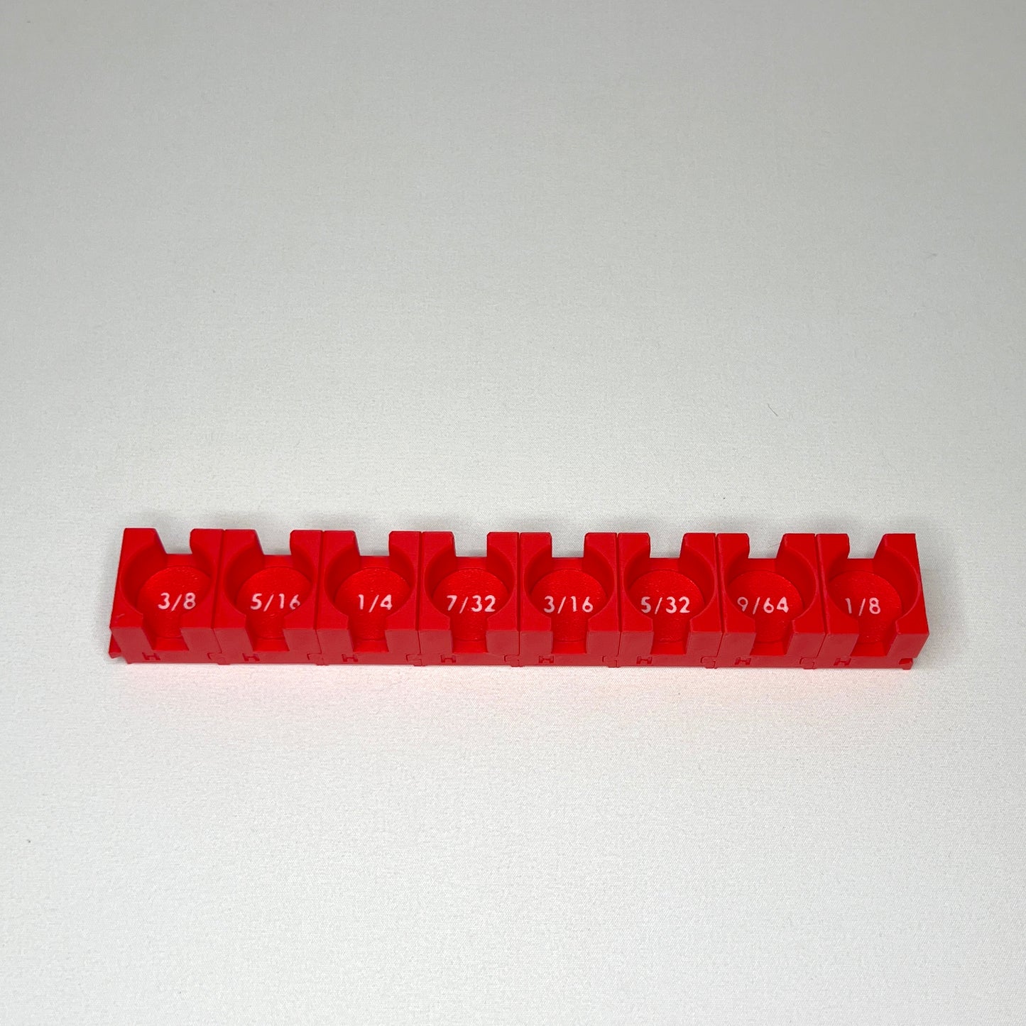 3/8 Inch Drive Standard (SAE) Modular Hex Bit Socket Organizer 8pc (sockets not included)