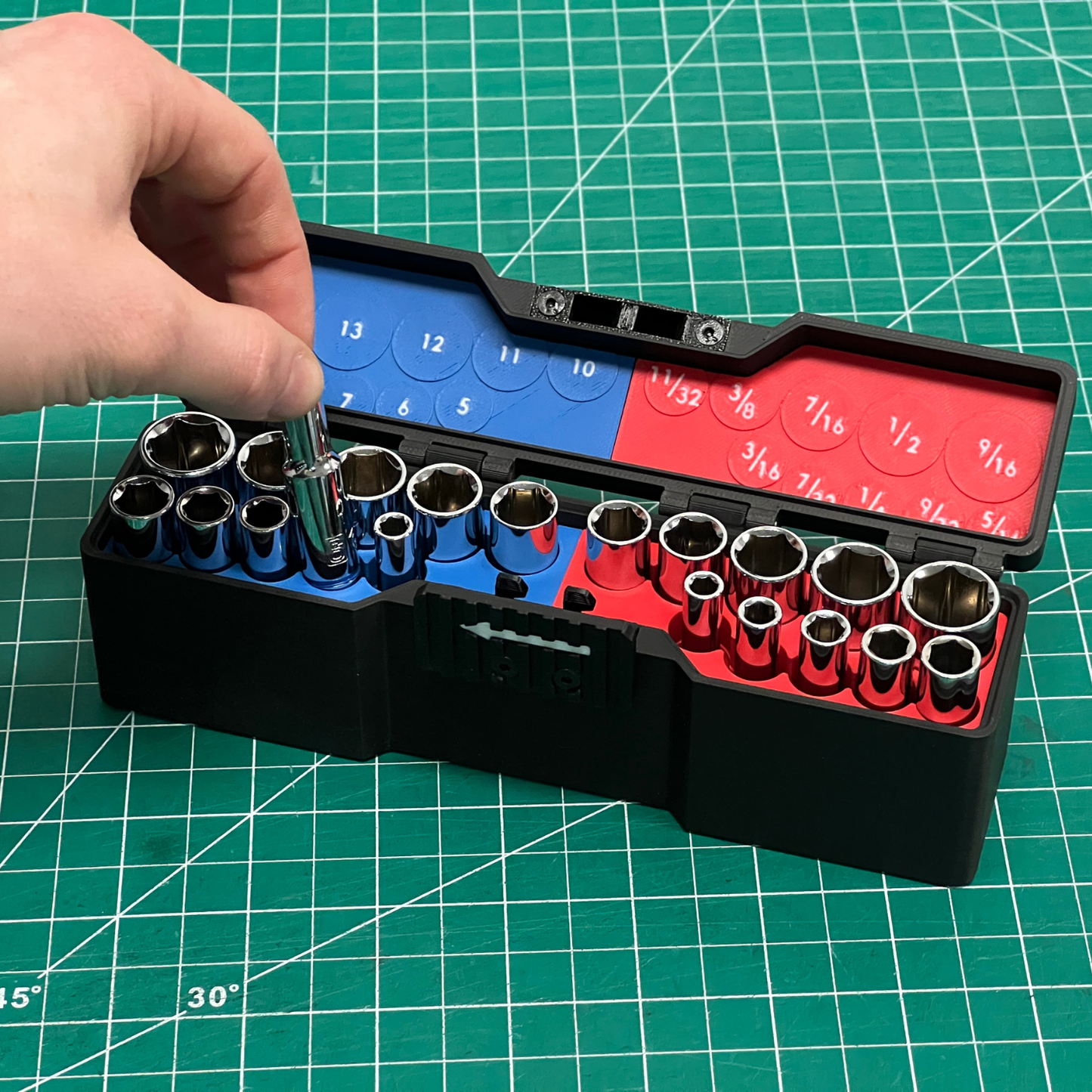 1/4" Compact Socket Case for DEEP SAE & Metric 20 Piece Set
