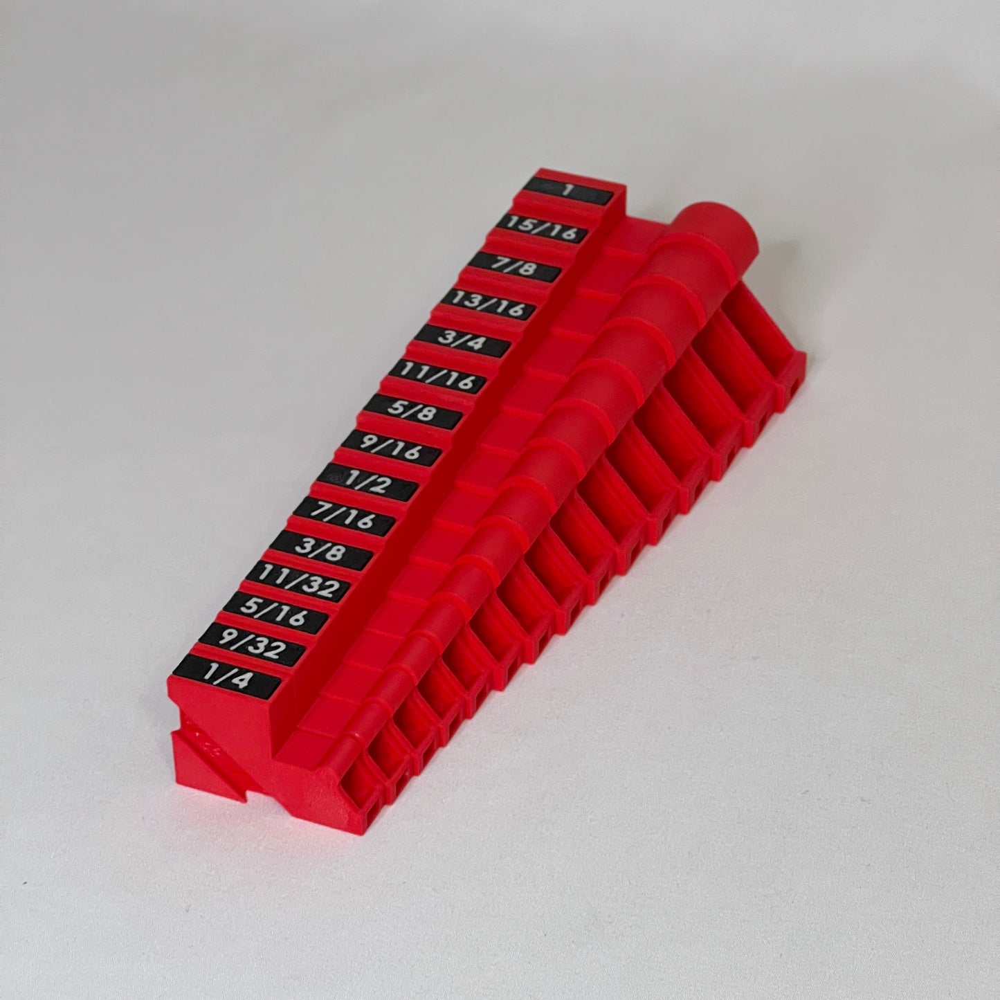 Standard (SAE) 1/4" - 1" (15 piece) Space Efficient Modular Wrench Organizer (no skip sizes)