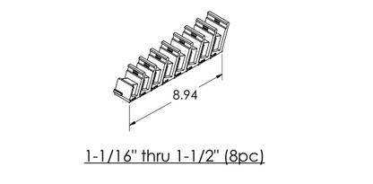 Standard (SAE) Modular Crowfoot Wrench Organizers