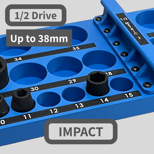 1/2 Inch Drive Metric IMPACT Socket Trays