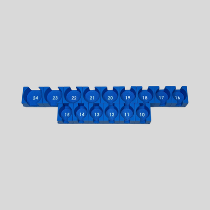 1/2" Modular Socket Organizer for Metric IMPACT Sockets