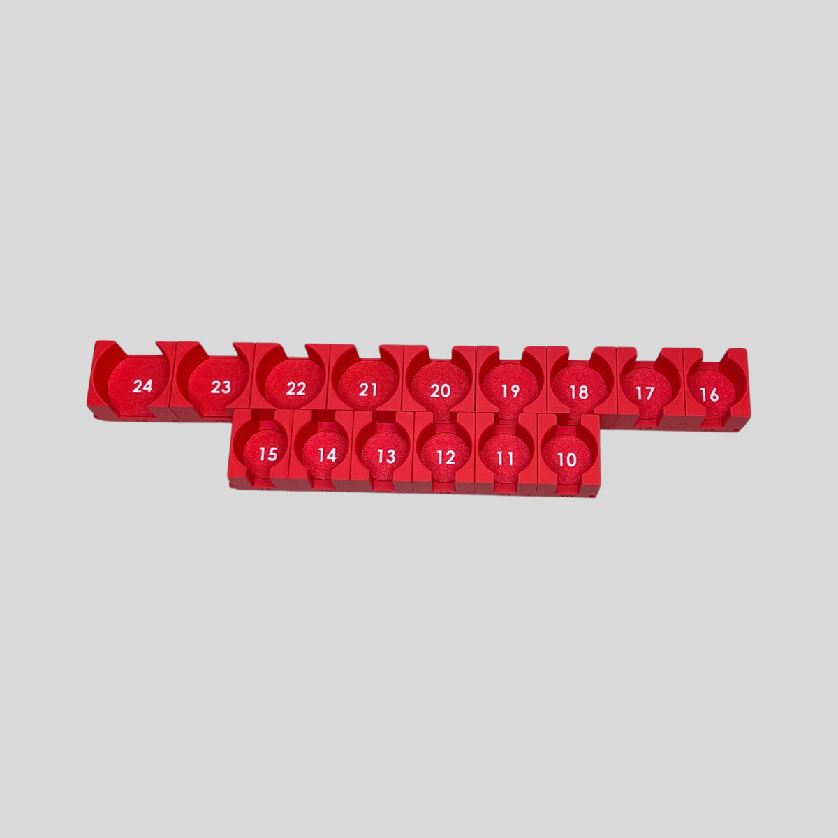 1/2" Modular Socket Organizer for Metric IMPACT Sockets