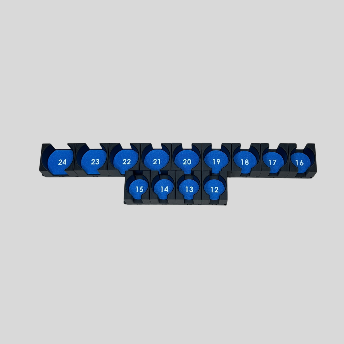 1/2" Modular Socket Organizer for Metric CHROME Sockets