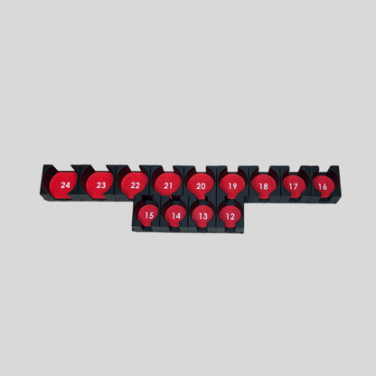 1/2" Modular Socket Organizer for Metric CHROME Sockets