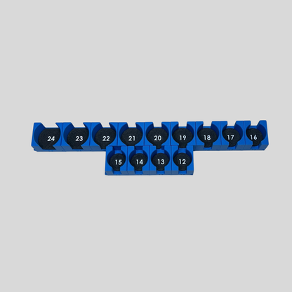 1/2" Modular Socket Organizer for Metric CHROME Sockets