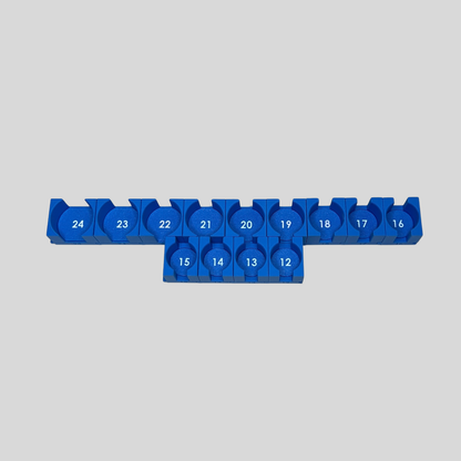 1/2" Modular Socket Organizer for Metric CHROME Sockets