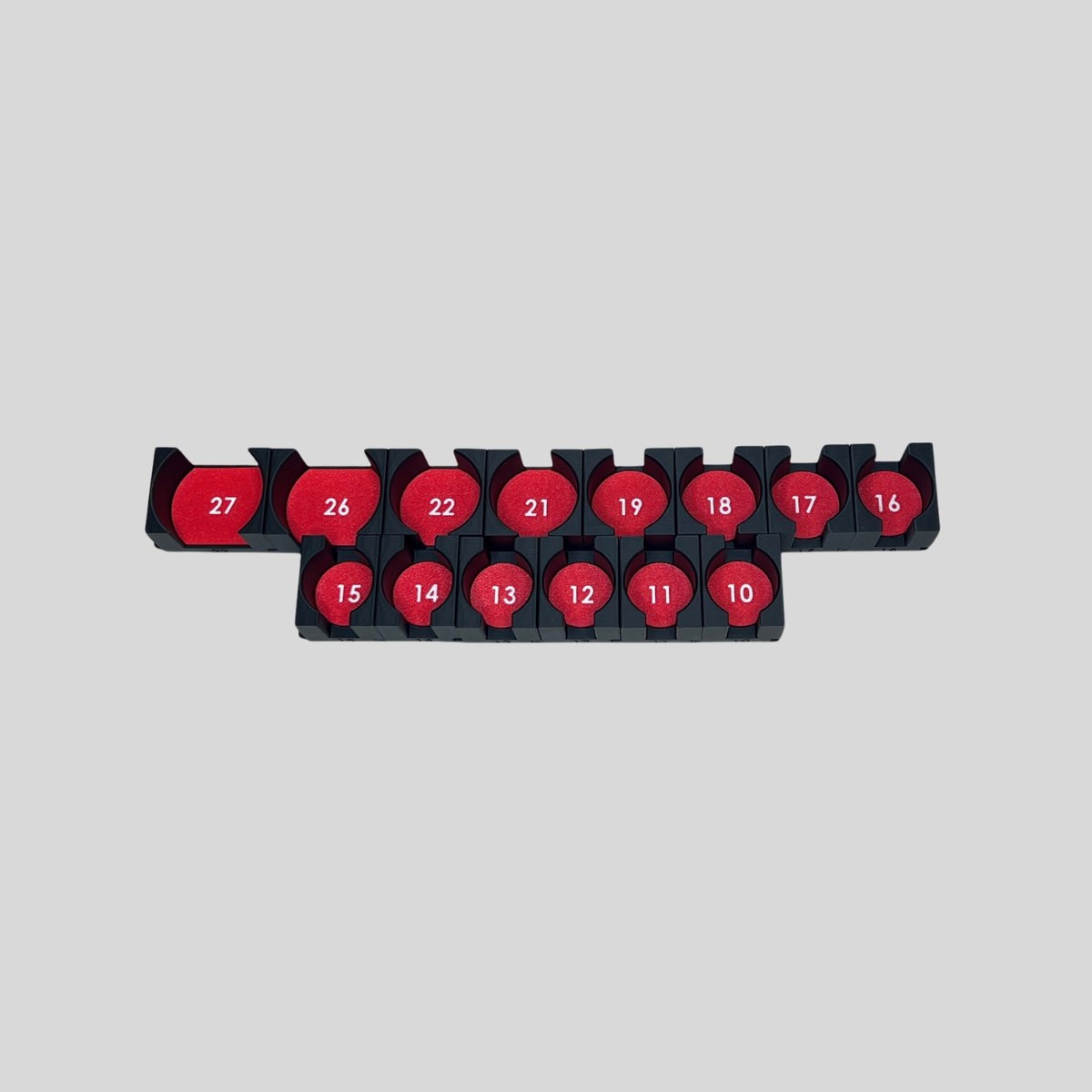 1/2" Modular Socket Organizer for Metric IMPACT Sockets