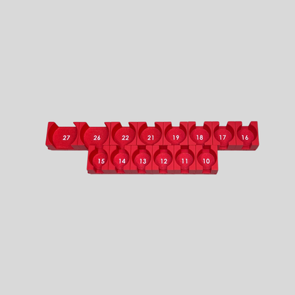 1/2" Modular Socket Organizer for Metric IMPACT Sockets