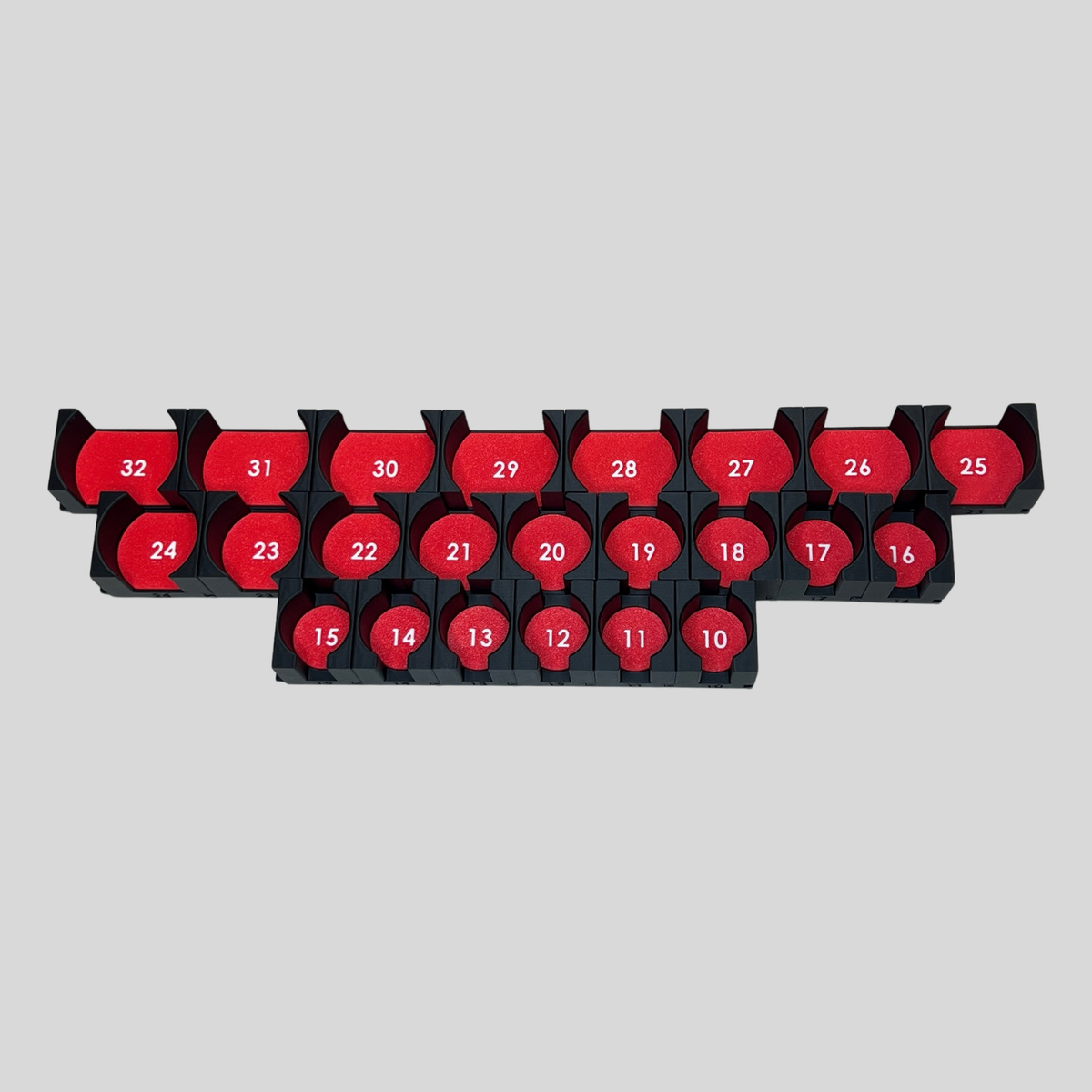 1/2" Modular Socket Organizer for Metric IMPACT Sockets